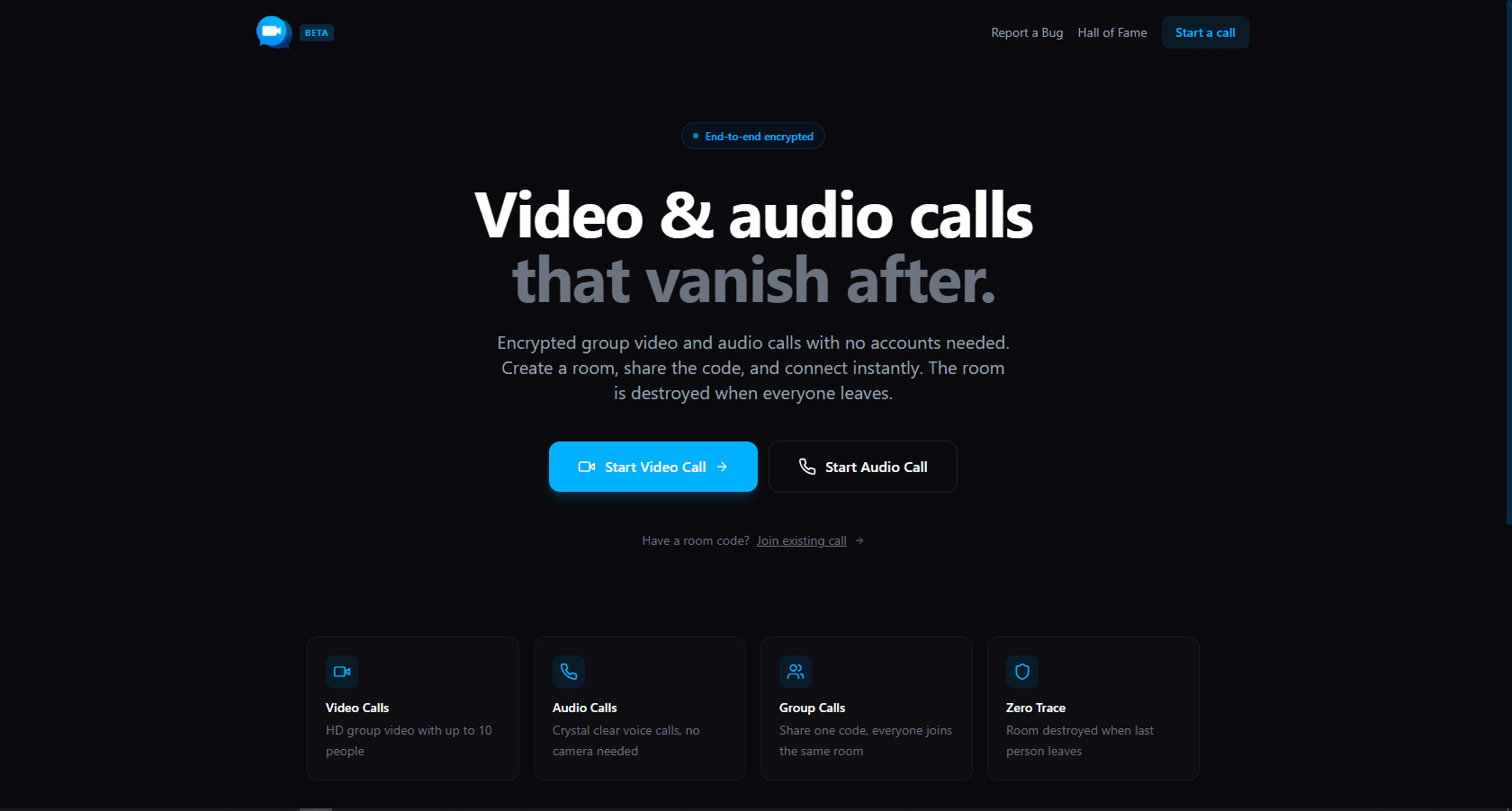 Inst Secure Calls project interface